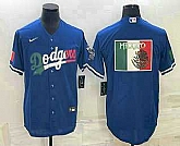 Men's Los Angeles Dodgers Big Logo Navy Blue Pinstripe Stitched MLB Cool Base Nike Jersey,baseball caps,new era cap wholesale,wholesale hats