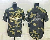 Men's Los Angeles Dodgers Olive Team Big Logo Cool Base Stitched Baseball Jersey,baseball caps,new era cap wholesale,wholesale hats