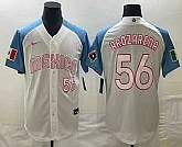 Men's Mexico #56 Randy Arozarena Number 2023 White Blue World Classic Stitched Jersey (2),baseball caps,new era cap wholesale,wholesale hats