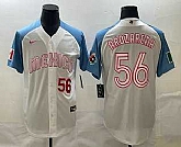 Men's Mexico #56 Randy Arozarena Number 2023 White Blue World Classic Stitched Jersey,baseball caps,new era cap wholesale,wholesale hats