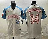 Men's Mexico Baseball #34 Fernando Valenzuela Number 2023 White Blue World Classic Stitched Jerseys,baseball caps,new era cap wholesale,wholesale hats