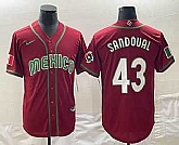 Men's Mexico Baseball #43 Patrick Sandoval 2023 Red World Classic Stitched Jersey,baseball caps,new era cap wholesale,wholesale hats