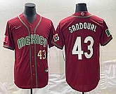 Men's Mexico Baseball #43 Patrick Sandoval Number 2023 Red World Classic Stitched Jerseys,baseball caps,new era cap wholesale,wholesale hats
