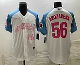 Men's Mexico Baseball #56 Randy Arozarena Number 2023 White Blue World Classic Stitched Jersey7,baseball caps,new era cap wholesale,wholesale hats
