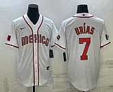 Men's Mexico Baseball #7 Julio Urias 2023 White World Baseball Classic Stitched Jersey,baseball caps,new era cap wholesale,wholesale hats