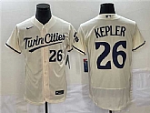 Men's Minnesota Twins #26 Max Kepler Cream Flex Base Stitched Baseball Jersey,baseball caps,new era cap wholesale,wholesale hats