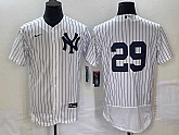 Men's New York Yankees #29 Gio Urshela White No Name Flex Base Stitched Baseball Jersey,baseball caps,new era cap wholesale,wholesale hats