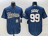 Men's New York Yankees #99 Aaron Judge Navy With Patch Cool Base Stitched Baseball Jersey,baseball caps,new era cap wholesale,wholesale hats