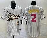 Men's San Diego Padres #2 Xander Bogaerts Number White NEW 2023 City Connect Cool Base Stitched Jersey,baseball caps,new era cap wholesale,wholesale hats