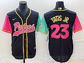 Men's San Diego Padres #23 Fernando Tatis Jr Black NEW 2023 City Connect Cool Base Stitched Jersey,baseball caps,new era cap wholesale,wholesale hats