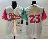 Men's San Diego Padres #23 Fernando Tatis Jr Number White NEW 2023 City Connect Cool Base Stitched Jersey,baseball caps,new era cap wholesale,wholesale hats