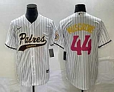 Men's San Diego Padres #44 Joe Musgrove White Pinstripe 2023 City Connect Cool Base Stitched Jerseys,baseball caps,new era cap wholesale,wholesale hats
