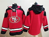 Men's San Francisco 49ers Custom Red Team Color New NFL Hoodie,baseball caps,new era cap wholesale,wholesale hats