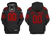 Men's San Francisco 49ers Customized Black Alternate Pullover Hoodie,baseball caps,new era cap wholesale,wholesale hats