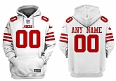 Men's San Francisco 49ers Customized White Alternate Pullover Hoodie,baseball caps,new era cap wholesale,wholesale hats