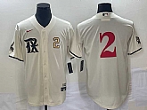 Men's Texas Rangers #2 Marcus Semien Number Cream 2023 City Connect Stitched Baseball Jersey,baseball caps,new era cap wholesale,wholesale hats