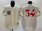 Men's Texas Rangers #34 Nolan Ryan Cream 2023 City Connect Cool Base Stitched Baseball Jerseys,baseball caps,new era cap wholesale,wholesale hats
