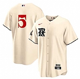 Men's Texas Rangers #5 Corey Seager Cream 2023 City Connect Cool Base Stitched Baseball Jersey Dzhi,baseball caps,new era cap wholesale,wholesale hats
