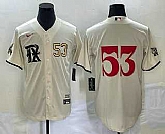 Men's Texas Rangers #53 Adolis Garcia Number Cream 2023 City Connect Cool Base Stitched Jerseys,baseball caps,new era cap wholesale,wholesale hats