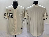 Men's Texas Rangers Blank Cream 2023 City Connect Cool Base Stitched Baseball Jerseys,baseball caps,new era cap wholesale,wholesale hats