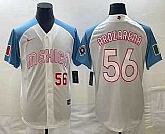 Mens Mexico Baseball #56 Randy Arozarena Number 2023 White Blue World Classic Stitched Jersey (2),baseball caps,new era cap wholesale,wholesale hats