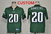 Reebok Philadelphia Eagles Custom Dark Green Jersey,baseball caps,new era cap wholesale,wholesale hats