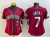 Women's Mexico Baseball #7 Julio Urias Number 2023 Red World Baseball Classic Stitched Jersey9,baseball caps,new era cap wholesale,wholesale hats