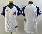 Youth Atlanta Braves Blank White 2023 City Connect Cool Base Stitched Jersey,baseball caps,new era cap wholesale,wholesale hats