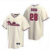 Youth Philadelphia Phillies #28 Alec Bohm Cream Alternate Jersey Dzhi,baseball caps,new era cap wholesale,wholesale hats