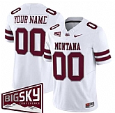 Men's Montana Grizzlies Active Player Custom White 2025 F.U.S.E. Big Sky Patch Vapor Limited V1 Stitched Jersey,baseball caps,new era cap wholesale,wholesale hats