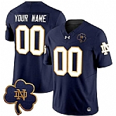 Men's Notre Dame Fighting Irish Active Player Custom Navy 2025 F.U.S.E. Vapor Limited V3 Stitched Jersey,baseball caps,new era cap wholesale,wholesale hats