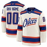 Men's Edmonton Oilers Custom Light Beige Alternate Stitched Hockey Jersey,baseball caps,new era cap wholesale,wholesale hats