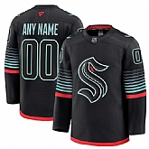 Men's Seattle Kraken Active Player Custom Black Alternate Stitched Hockey Jersey,baseball caps,new era cap wholesale,wholesale hats