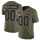 Men's San Francisco 49ers Active Player Custom Olive 2025 Salute to Service Limited Stitched Jersey,baseball caps,new era cap wholesale,wholesale hats