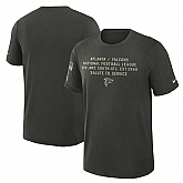 Men's Atlanta Falcons Dark Green 2025 Salute to Service Sideline Slub Dri-FIT T-Shirt,baseball caps,new era cap wholesale,wholesale hats