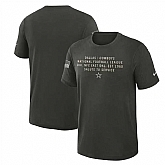Men's Dallas Cowboys Dark Green 2025 Salute to Service Sideline Slub Dri-FIT T-Shirt,baseball caps,new era cap wholesale,wholesale hats