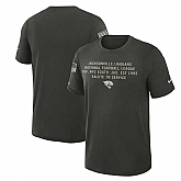 Men's Jacksonville Jaguars Dark Green 2025 Salute to Service Sideline Slub Dri-FIT T-Shirt,baseball caps,new era cap wholesale,wholesale hats
