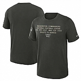 Men's Washington Commanders Dark Green 2025 Salute to Service Sideline Slub Dri-FIT T-Shirt,baseball caps,new era cap wholesale,wholesale hats