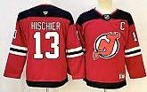 Youth New Jersey Devils #13 Nico Hischier Red 2024-25 Home With C Patch Stitched Jersey,baseball caps,new era cap wholesale,wholesale hats