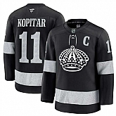 Men's Los Angeles Kings #11 Anze Kopitar Black Alternate Stitched Jersey Dzhi,baseball caps,new era cap wholesale,wholesale hats
