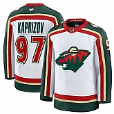 Men's Minnesota Wild #97 Kirill Kaprizov White 2025 25th Anniversary Stitched Jersey Dzhi,baseball caps,new era cap wholesale,wholesale hats