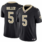 Men & Women & Youth New Orleans Saints #5 Kendre Miller Black 2025 F.U.S.E Vapor Limited Stitched Jersey,baseball caps,new era cap wholesale,wholesale hats