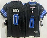 Women's Detroit Lions #0 Jahmyr Gibbs Limited Black Vapor Jersey,baseball caps,new era cap wholesale,wholesale hats