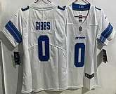 Women's Detroit Lions #0 Jahmyr Gibbs Limited White Vapor Jersey,baseball caps,new era cap wholesale,wholesale hats
