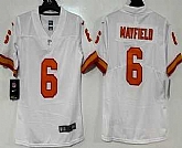 Women's Tampa Bay Buccaneers #6 Baker Mayfield Limited White Throwback Vapor Jersey,baseball caps,new era cap wholesale,wholesale hats
