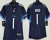 Women's Tennessee Titans #1 Cameron Ward Limited Navy Vapor Jersey,baseball caps,new era cap wholesale,wholesale hats