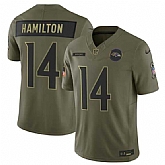 Men's Baltimore Ravens #14 Kyle Hamilton Olive 2025 F.U.S.E. Salute to Service Limited Stitched Jersey Dyin,baseball caps,new era cap wholesale,wholesale hats