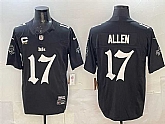 Men's Buffalo Bills #17 Josh Allen Black F.U.S.E. 'Gothic Cold Front Edition' With 4-Star C Patch Vapor Limited Stitched Jersey Dzhi,baseball caps,new era cap wholesale,wholesale hats