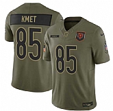 Men's Chicago Bears #85 Cole Kmet Olive 2025 Salute to Service Limited Stitched Jersey Dyin,baseball caps,new era cap wholesale,wholesale hats