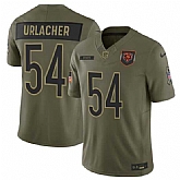 Men's Chicago Bears #54 Brian Urlacher Olive 2025 Salute to Service Limited Stitched Jersey Dyin,baseball caps,new era cap wholesale,wholesale hats